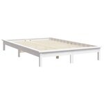vidaXL Cadre de lit sans matelas blanc 160x200 cm bois massif