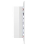 vidaXL Armoire à miroir de bain à LED Blanc brillant Acrylique