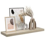 vidaXL Étagère flottante murale chêne 80x23 5x3 8 cm MDF