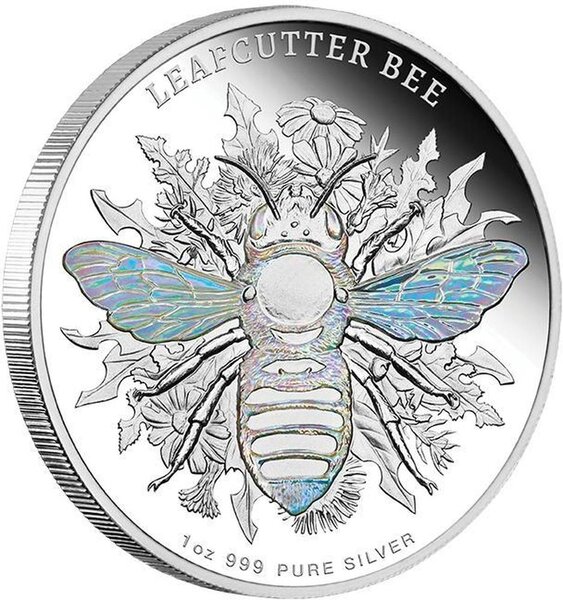 Monnaie LEAFCUTTER BEE Australian Native Bees 1 Oz Argent 2$ Niue 2026