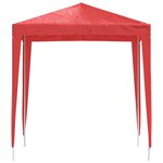 vidaXL Tente de fête 200 x 200 x 240 cm Rouge PE et acier