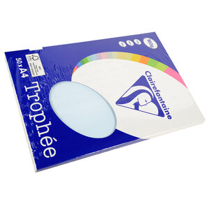 Ramette 50 Feuilles Papier 160g A4 210x297 mm Bleu CLAIREFONTAINE