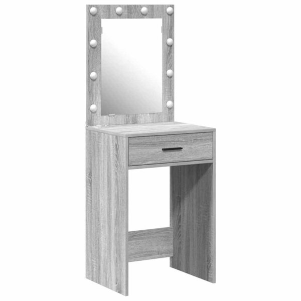vidaXL Table de Toilette Gris Sonoma 50 x 41 x 135 cm
