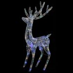 vidaXL Renne de Noël XXL Acrylique 250 LED 180 cm Coloré