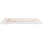 vidaXL Cadre de lit surélevé Blanc 160 x 200 cm Bois massif en pin