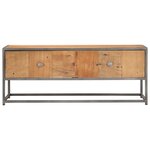 vidaXL Table basse 90 x 50 x 35 cm Bois de récupération massif