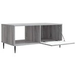vidaXL Table basse Sonoma gris 90 x 50 x 40 cm Bois d'ingénierie