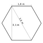 Vidaxl chapiteau hexagonal pliable blanc crème 3 6x3 1 m