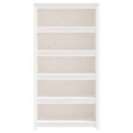 vidaXL Bibliothèque Blanc 80x35x154 cm Bois de pin massif