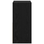 vidaXL Table de chevet Chêne noir 35 x 32 x 68 5 cm Bois d'ingénierie