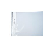 Sachet de 10 pochettes perforées PP haute qualité - 24x32cm vertical - Cristal EXACOMPTA