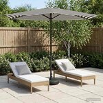 vidaXL Parasol de jardin 270 x 270 cm Polyester Rectangulaire