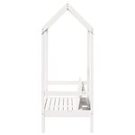 vidaXL Banc avec toit blanc 117 5x70x176 5 cm bois de pin massif