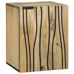 vidaXL Armoire Murale de Salle de Bain - 38 x 33 5 x 48 cm  en bois massif et ingénierie.