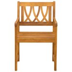 vidaXL Chaises de jardin 8 Pièces Naturel Bois d'Acacia Massif