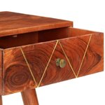 vidaXL Table console 90x35x76 cm Bois d'acacia massif