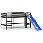 vidaXL Lit mezzanine d'enfants sans matelas avec toboggan 80x200 cm