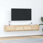 vidaXL Meubles TV 2 Pièces chêne sonoma 80x31x25 5 cm bois d'ingénierie