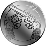 Pièce de monnaie en Platine 12 Dollars g 0.031 (1/1000 oz) Millésime 2026 REVOLVER 1/1000 (PRÉCOMMANDE)