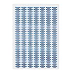 Étiquette polyester blanche mat 199 6x144 5 mm (lot de 100)