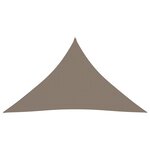 vidaXL Voile de parasol Tissu Oxford triangulaire 3x3x4 24 m Taupe