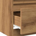 vidaXL Table de chevet chêne artisanal 40x40x50 cm bois d’ingénierie
