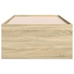 vidaXL Lit de jour avec tiroirs sans matelas chêne sonoma 90x200 cm
