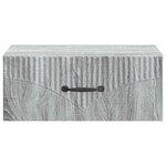 vidaXL Cabinet de chevet mural 2 Pièces Sonoma gris 49 x 34 5 x 20 cm