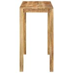 vidaXL Table de bar 112x55x108 cm Bois de manguier massif