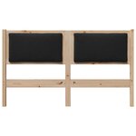 vidaXL Tête de lit Autre Marron 160 cm Bois massif en pin