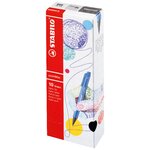 Stylo feutre pointMax pointe moyenne 0.8mm bleu x 10 STABILO