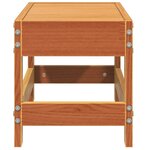 vidaXL Repose-pied de jardin cire marron 62x30x32 cm bois pin massif