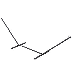 Support pied de hamac structure robuste métal époxy noir dim. 3 60L x 0 92l x 1 15H m