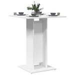 vidaXL Table de bistro Blanc 60x60x75 cm Bois d'ingénierie