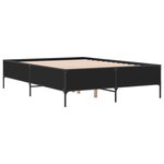 vidaXL Cadre de lit sans matelas noir 120x200 cm