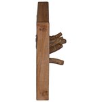 vidaXL Cintre Marron 50 x 11 x 25 cm Bois de Mahogany Massif