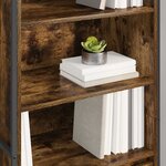 vidaXL Armoires Hautes 2 Pièces Chêne Fumé 60 x 36 x 200 cm