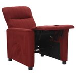 vidaXL Fauteuil inclinable Rouge bordeaux Tissu