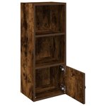 vidaXL Bibliothèque chêne fumé 31x24x77 cm bois d'ingénierie