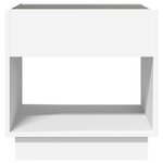 vidaXL Table basse avec LED infini blanc 50x50x50 cm