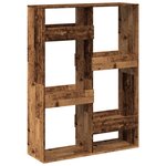 vidaXL Cloison de séparation vieux bois 100x33x135cm bois d'ingénierie