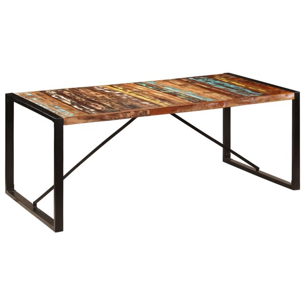 vidaXL Table à dîner 200x100x75 cm Bois de récupération solide