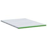 vidaXL Coussins de Matelas Blanc et vert 180 x 200 cm