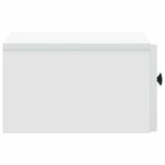 vidaXL Cabinet de chevet mural 2 Pièces Blanc 33 x 34 5 x 20 cm