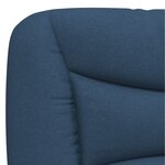vidaXL Coussin de tête de lit Hvar bleu 100 cm tissu