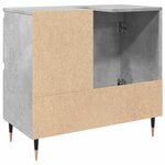 vidaXL Armoire de salle de bain gris béton 65x33x60 cm