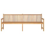 vidaXL Banc de jardin 228 cm bois de teck solide