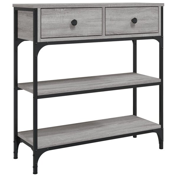 vidaXL Table console sonoma gris 72 5x25x75 cm bois d'ingénierie