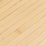 vidaXL Tapis rectangulaire naturel clair 80x200 cm bambou