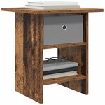vidaXL Table de chevet Bois ancien 41 x 40 x 45 cm Bois d'ingénierie